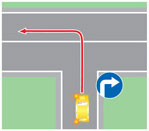 Выезд на дорогу налево через сплошную (или двойную сплошную) линию разметки.