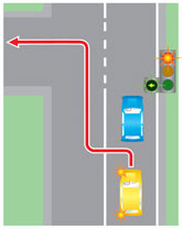 Выезд на встречную полосу через сплошную (или двойную сплошную) линию разметки для последующего поворота.